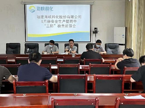 g龍巖分公�?郭芳�?海峽科化公司黨委副書記、總經(jīng)理顏建議到龍巖分公司開�?月份安全生產(chǎn)暨雨季“三防”檢查~1.jpg